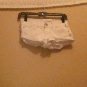 White jean shorts (THIN)